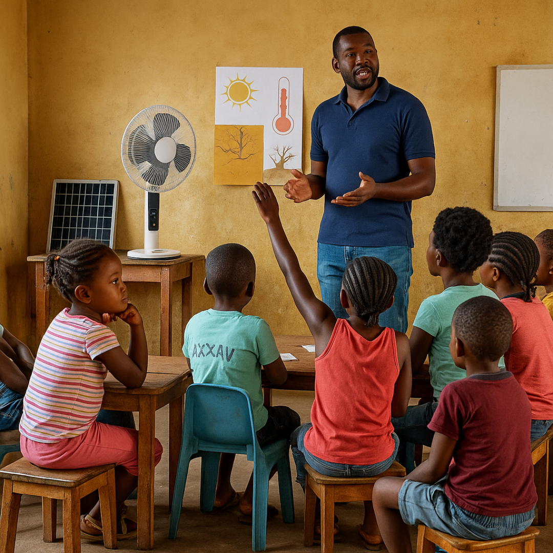 Solar-Powered Fan and Light