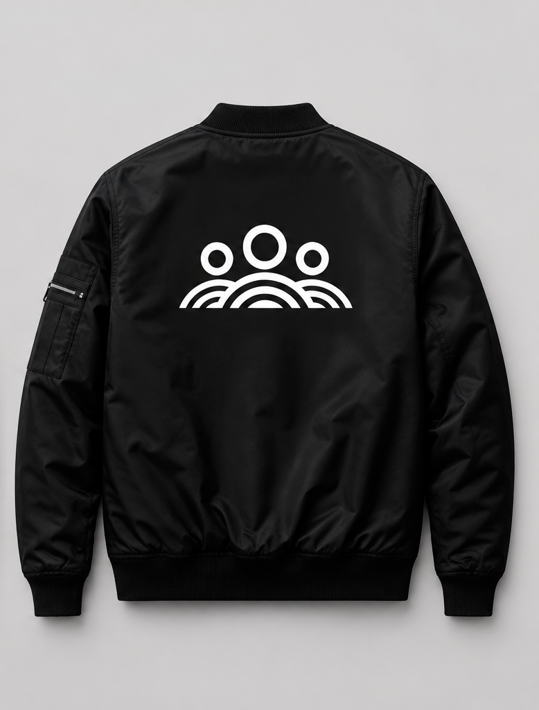 Black DoMore Foundation Unisex Bomber Jacket