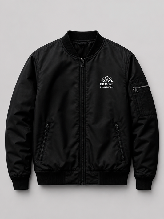 Black DoMore Foundation Unisex Bomber Jacket