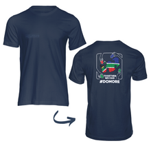 Load image into Gallery viewer, Unisex Navy with colour puzzle #DoMore t-shirt
